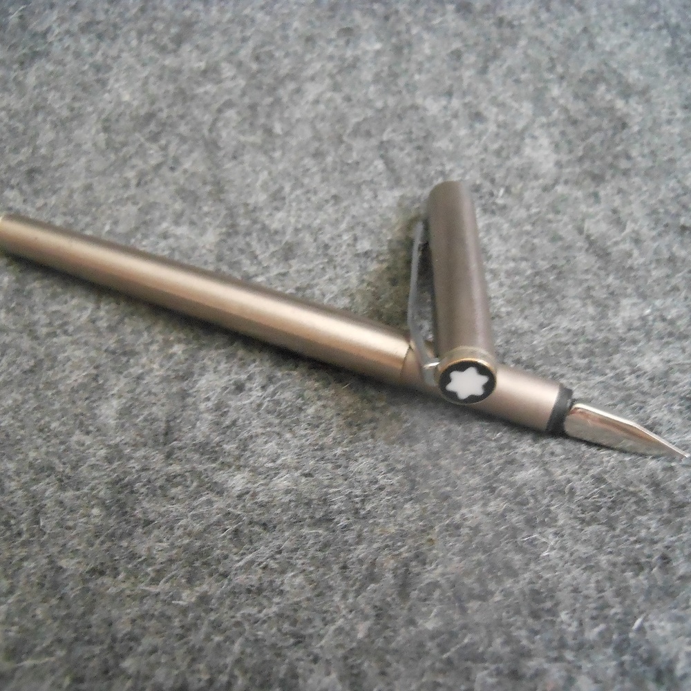 MONT BLANC Stainless Steel FOUNTAIN PEN